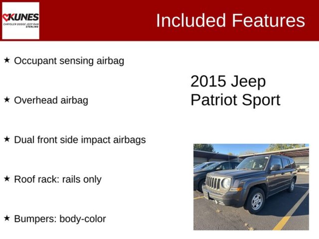 Used 2015 Jeep Patriot Sport SUV