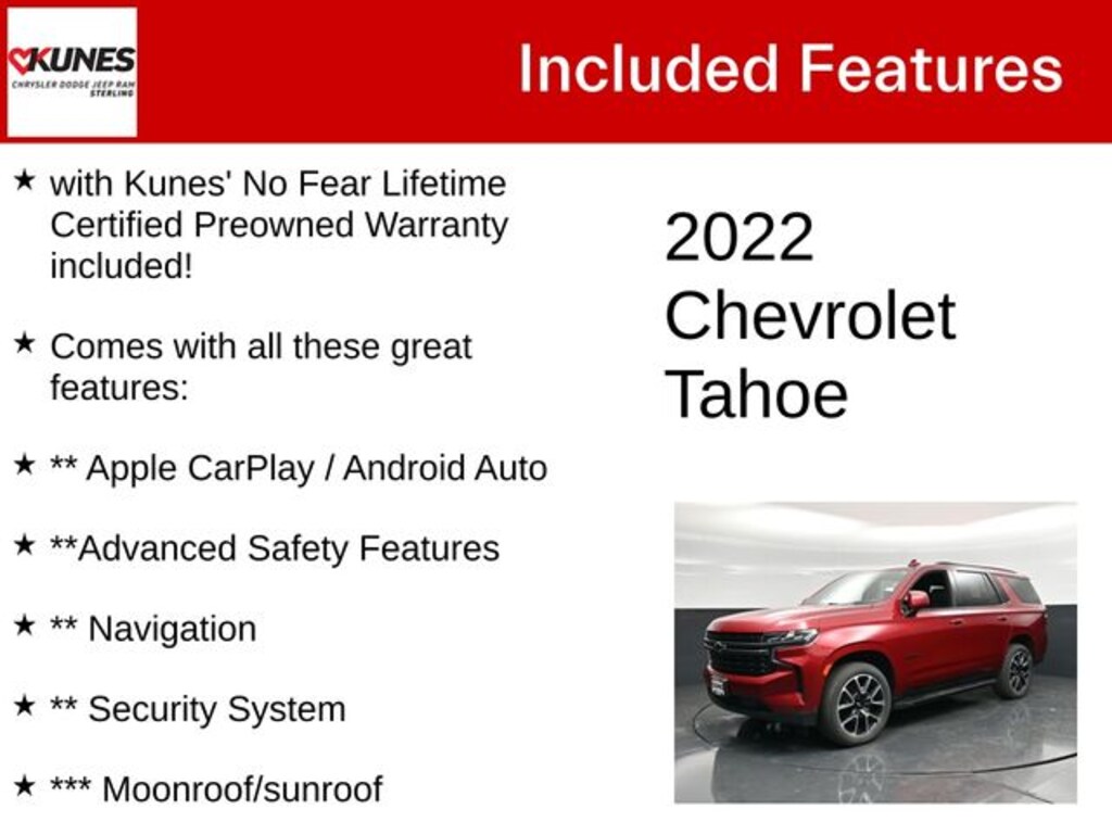 Used 2022 Chevrolet Tahoe RST SUV