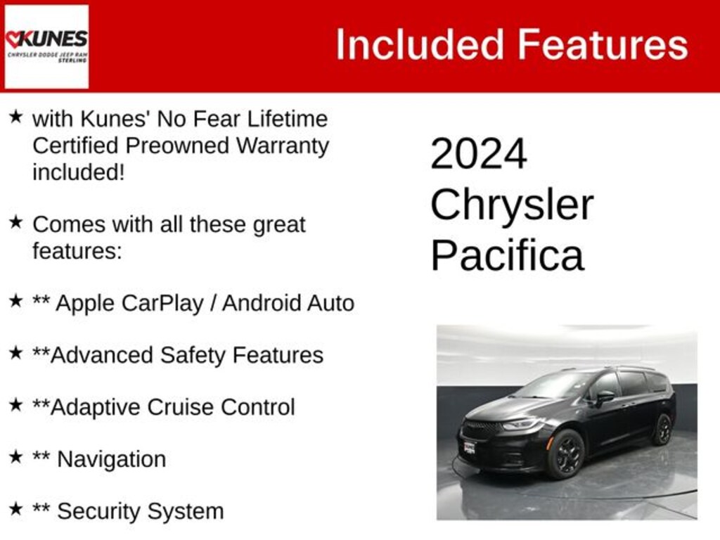 Used 2024 Chrysler Pacifica Hybrid Select Minivan/Van