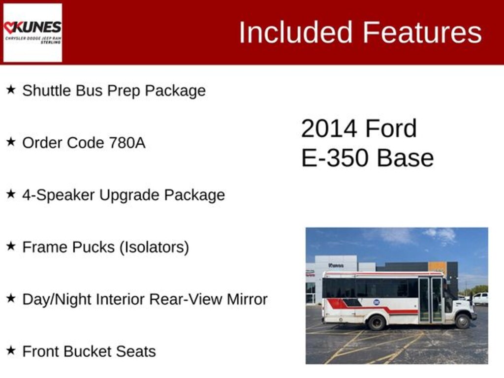 Used 2014 Ford E-350SD Base Cutaway Cab/Chassis