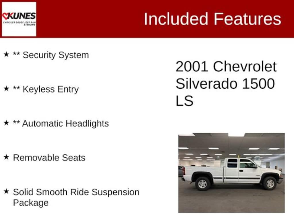 Used 2001 Chevrolet Silverado 1500 LS Truck