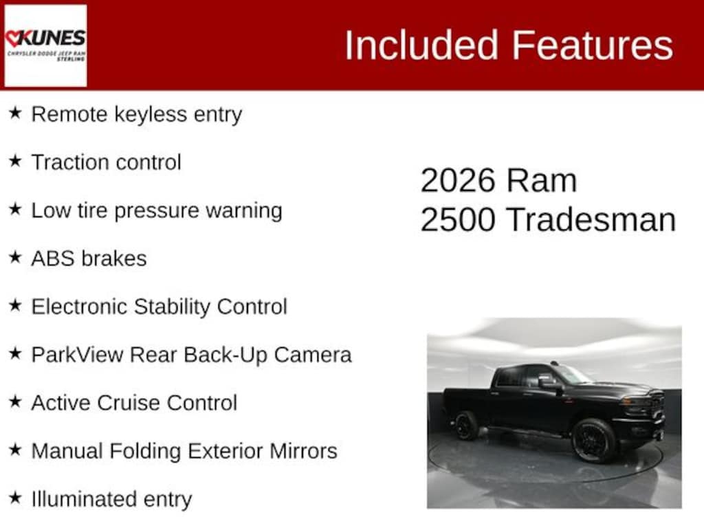 New 2026 Ram 2500 Tradesman Pickup