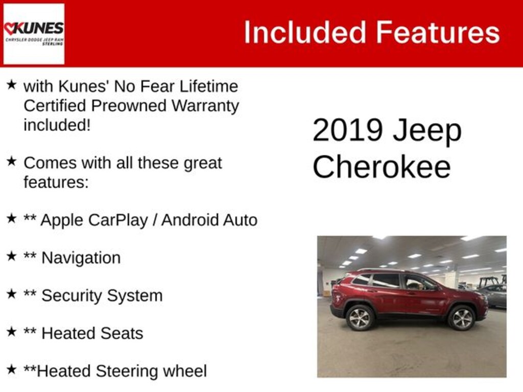 Used 2019 Jeep Cherokee Limited SUV