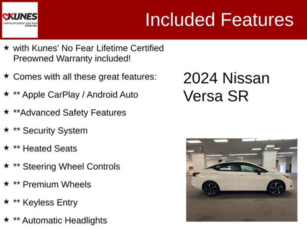 Used 2024 Nissan Versa 1.6 SR Sedan