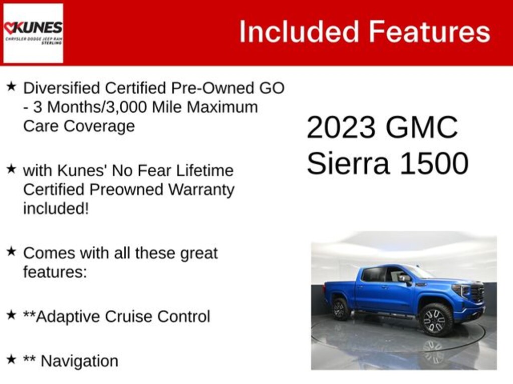 Certified 2023 GMC Sierra 1500 AT4 Truck