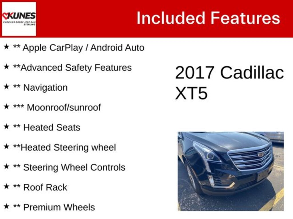 Used 2017 Cadillac XT5 Luxury SUV