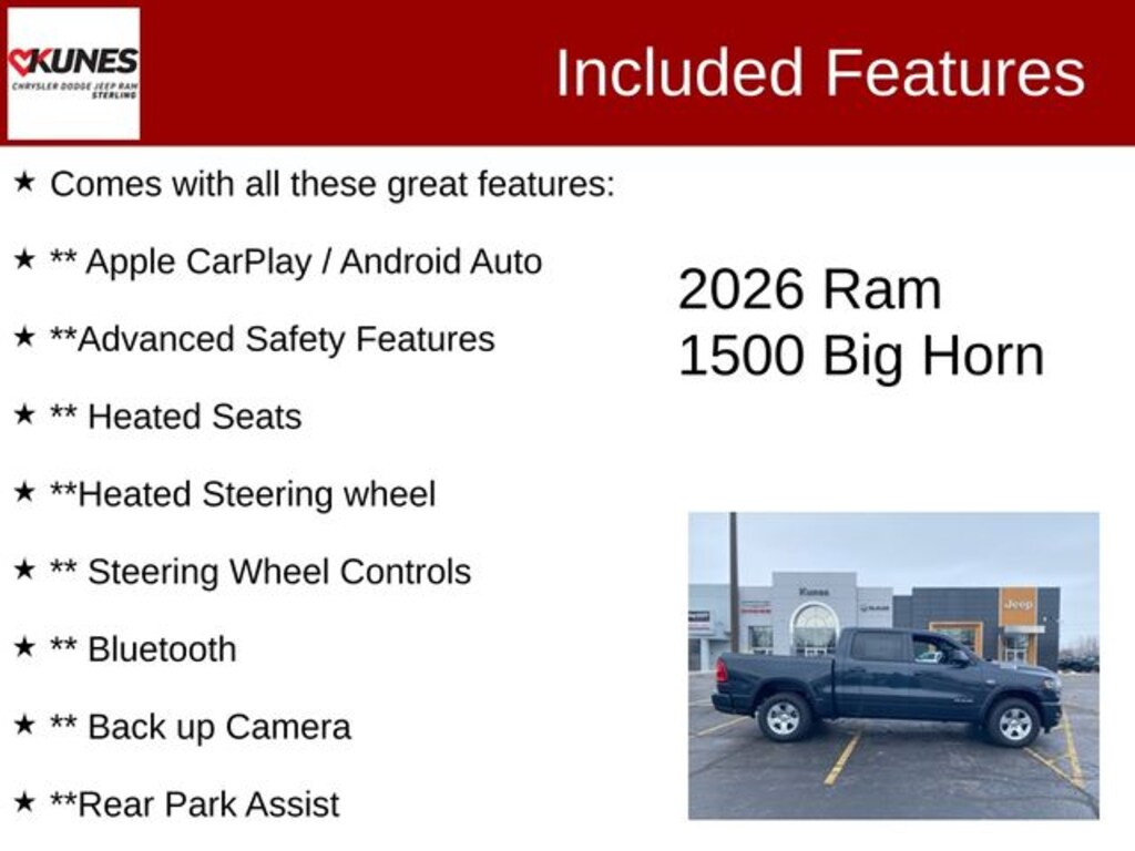 New 2026 Ram 1500 Big Horn/Lone Star Pickup