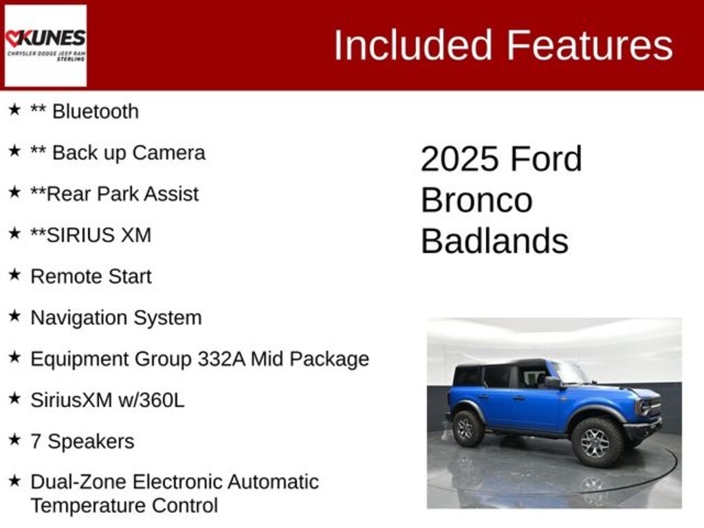 Used 2025 Ford Bronco Badlands SUV