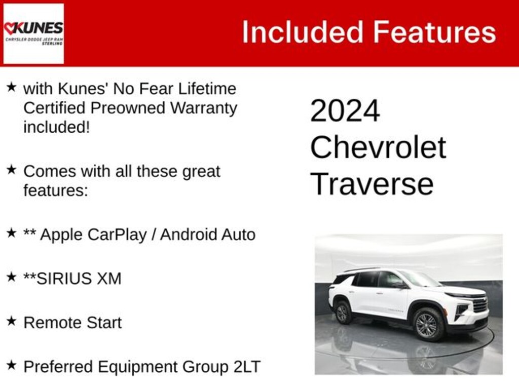 Used 2024 Chevrolet Traverse LT 2LT SUV
