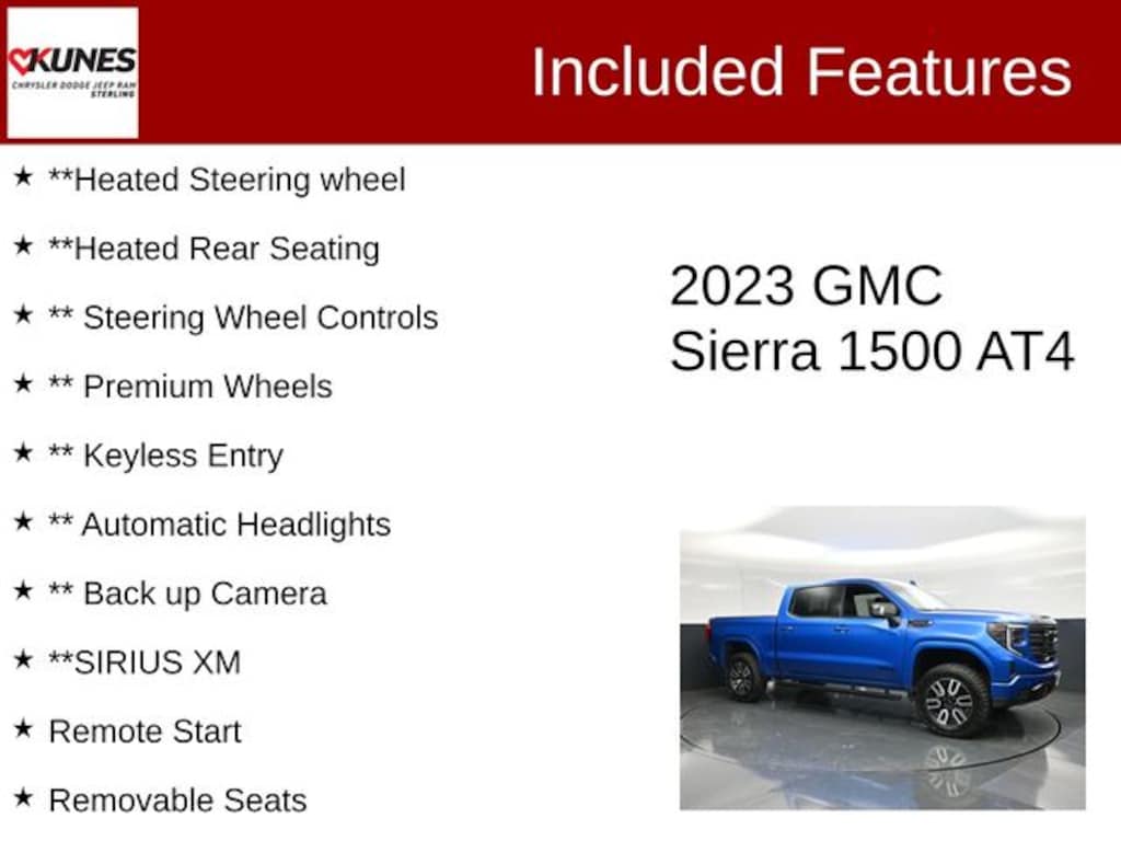Certified 2023 GMC Sierra 1500 AT4 Truck