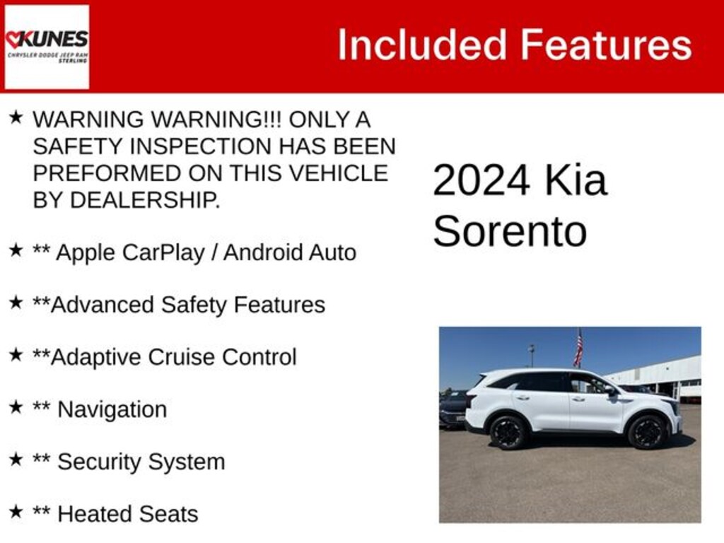 Used 2024 Kia Sorento S SUV