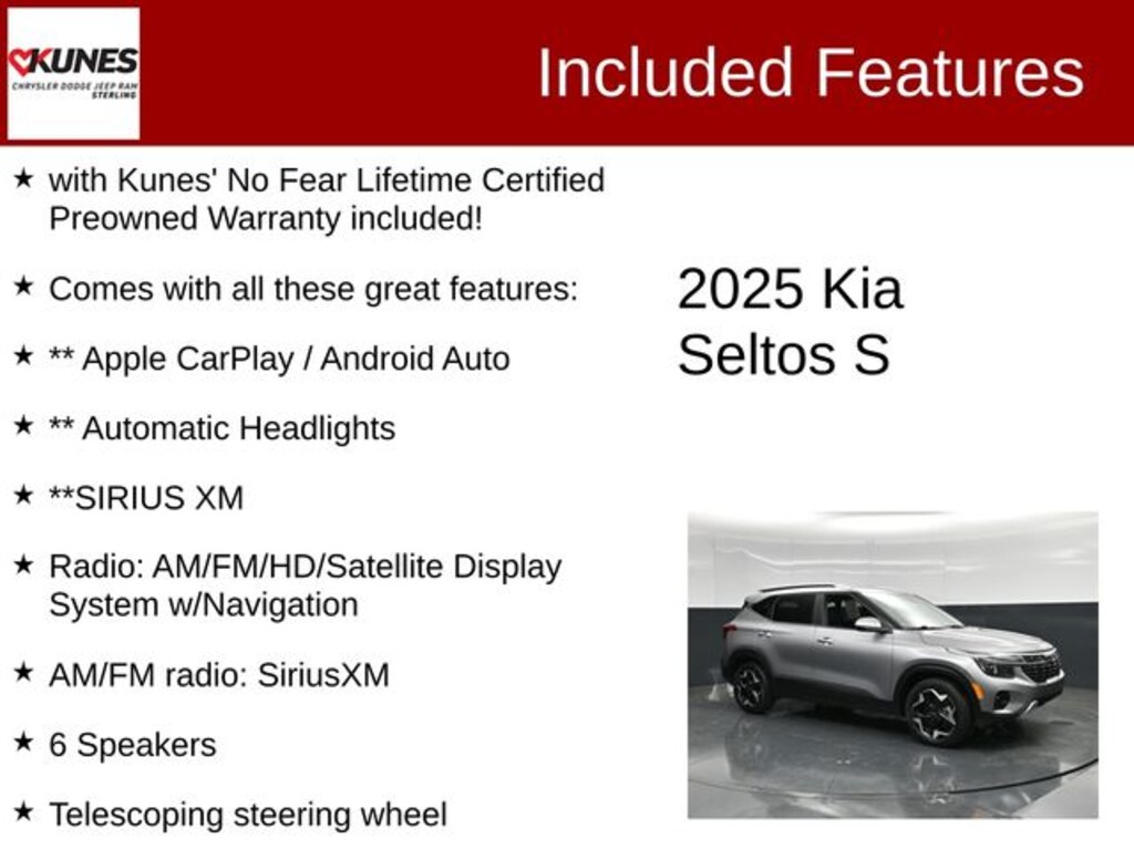 Used 2025 Kia Seltos S SUV