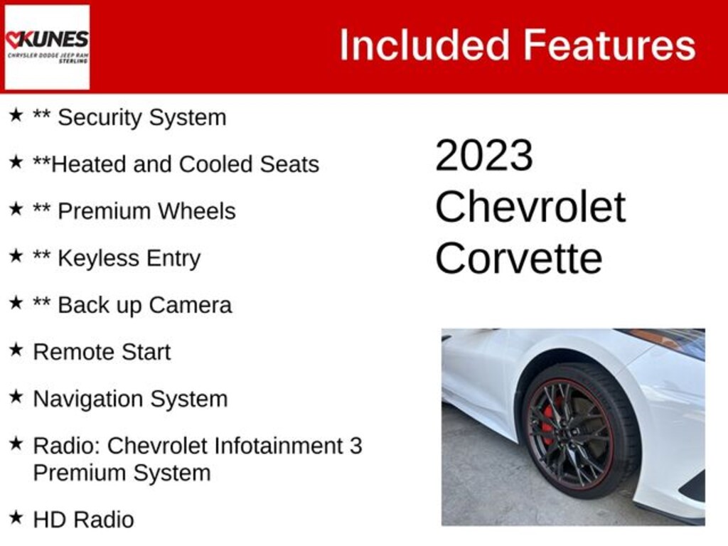 Used 2023 Chevrolet Corvette Stingray 3LT Coupe