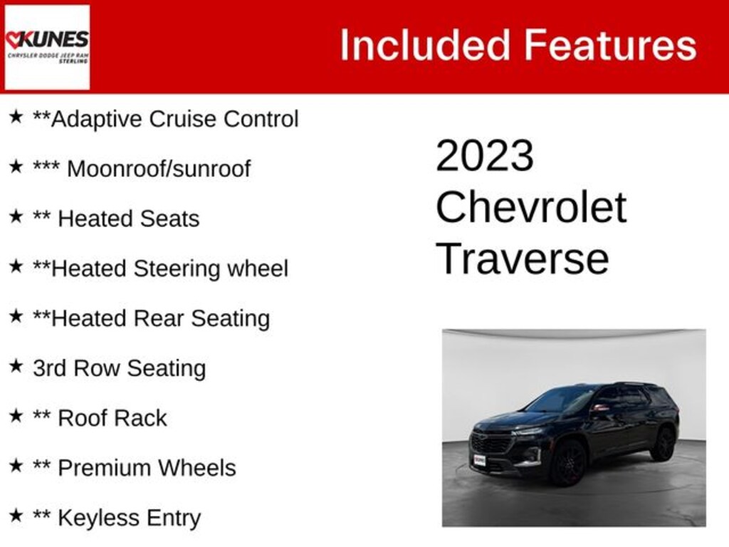 Used 2023 Chevrolet Traverse Premier SUV