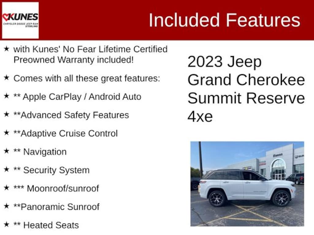 Used 2023 Jeep Grand Cherokee Summit Reserve 4xe SUV