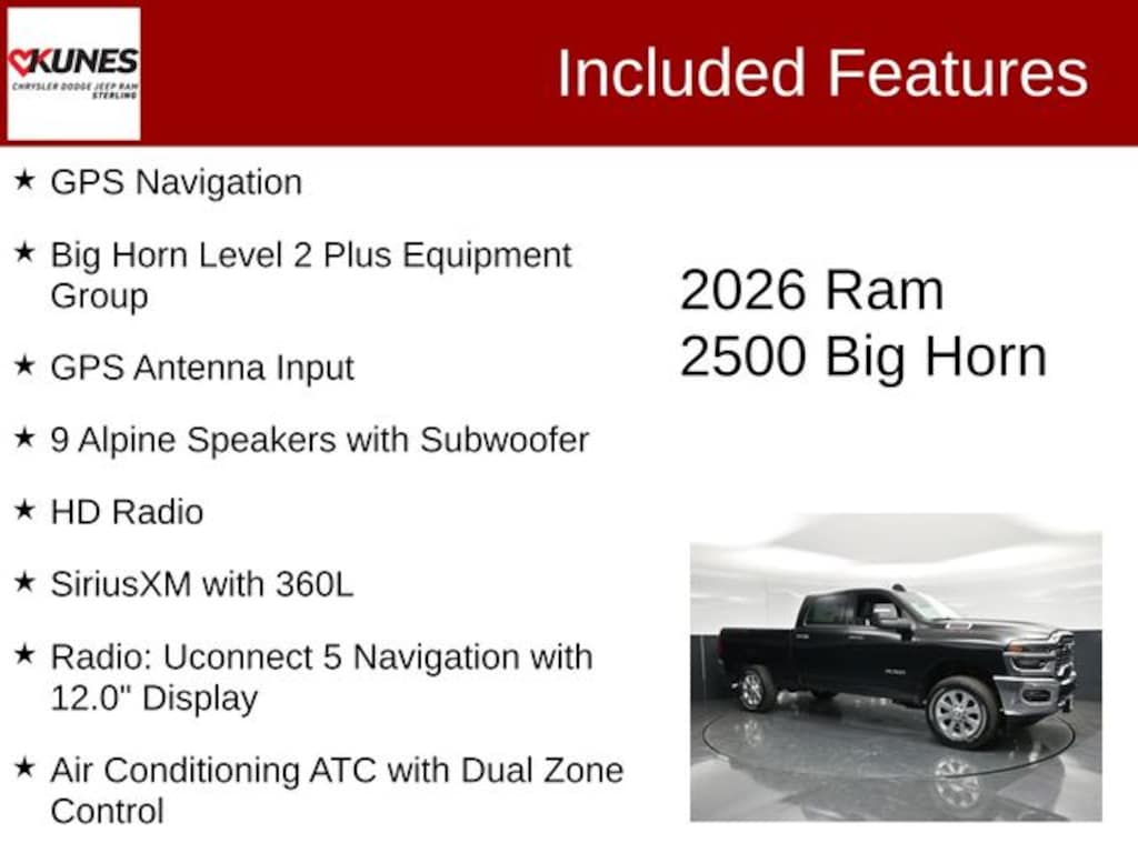 New 2026 Ram 2500 Big Horn Pickup
