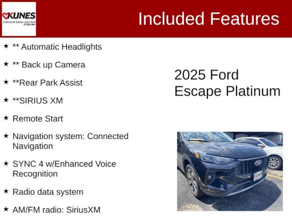 Used 2025 Ford Escape Platinum SUV