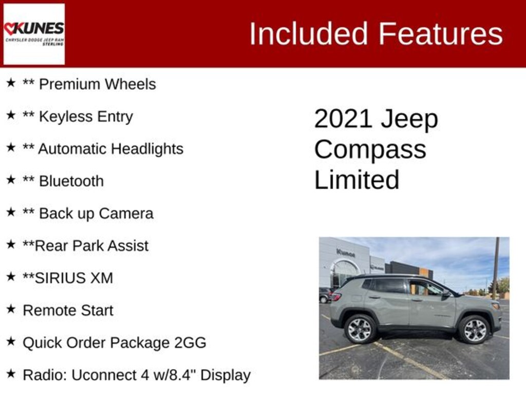 Used 2021 Jeep Compass Limited SUV