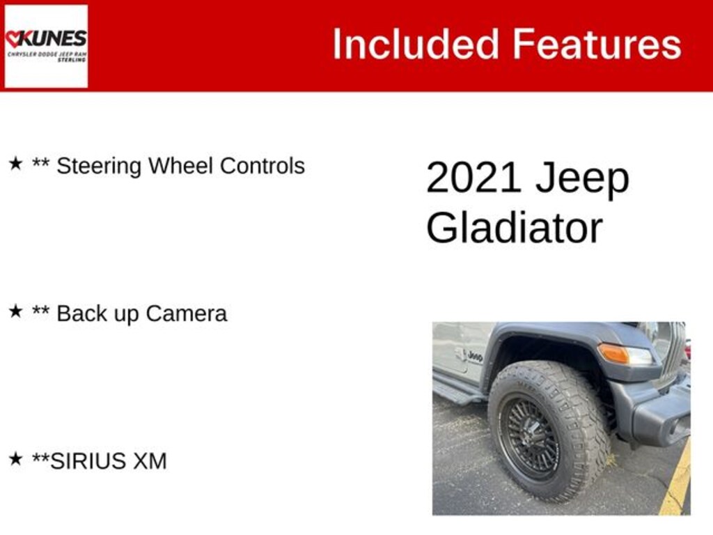 Used 2021 Jeep Gladiator Sport Truck