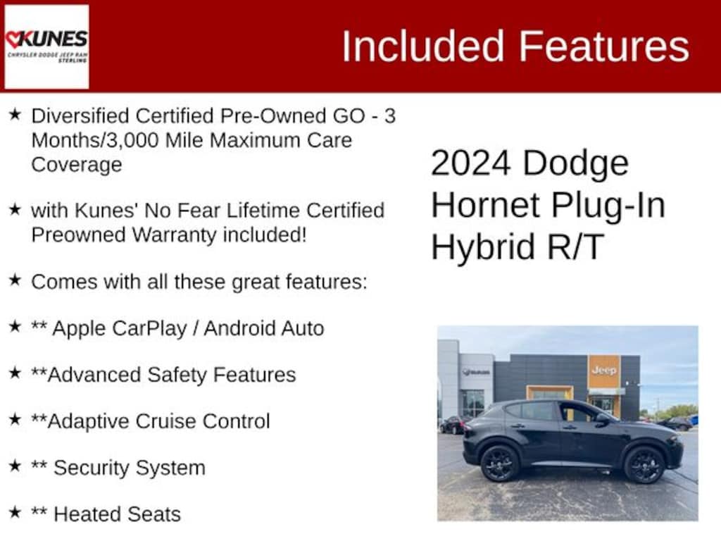 Certified 2024 Dodge Hornet R/T SUV