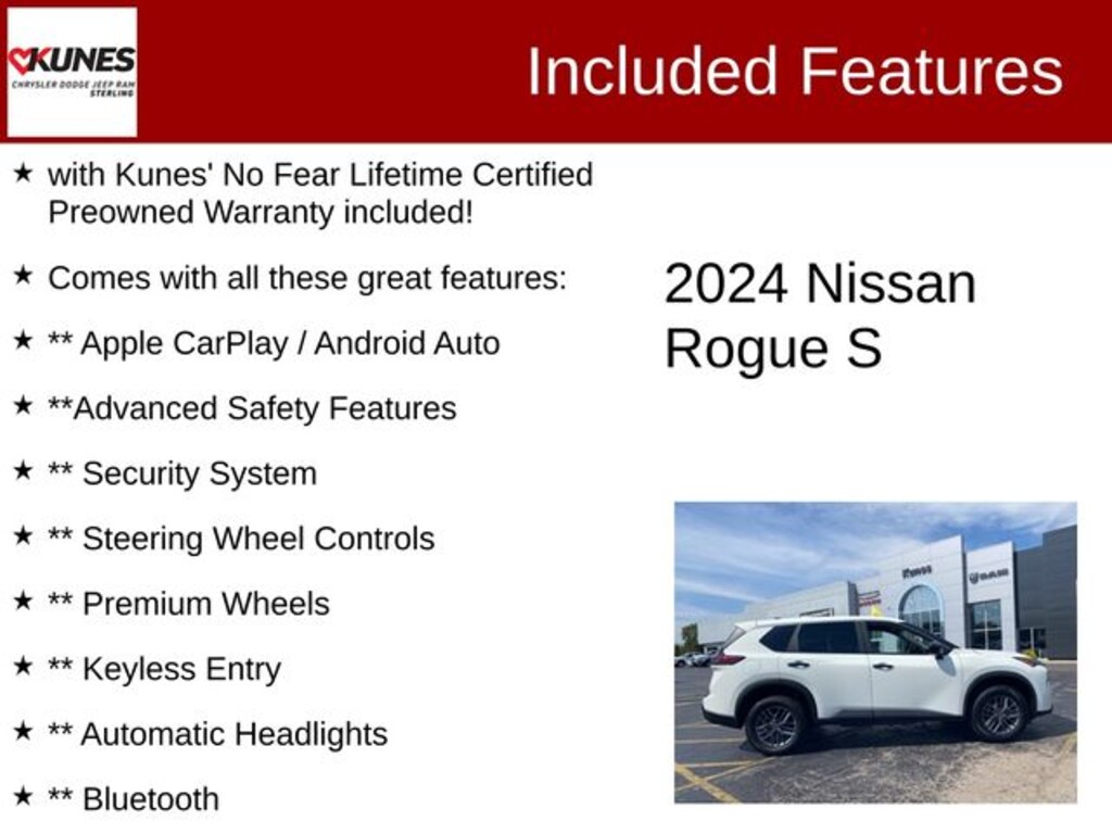 Certified 2024 Nissan Rogue S SUV