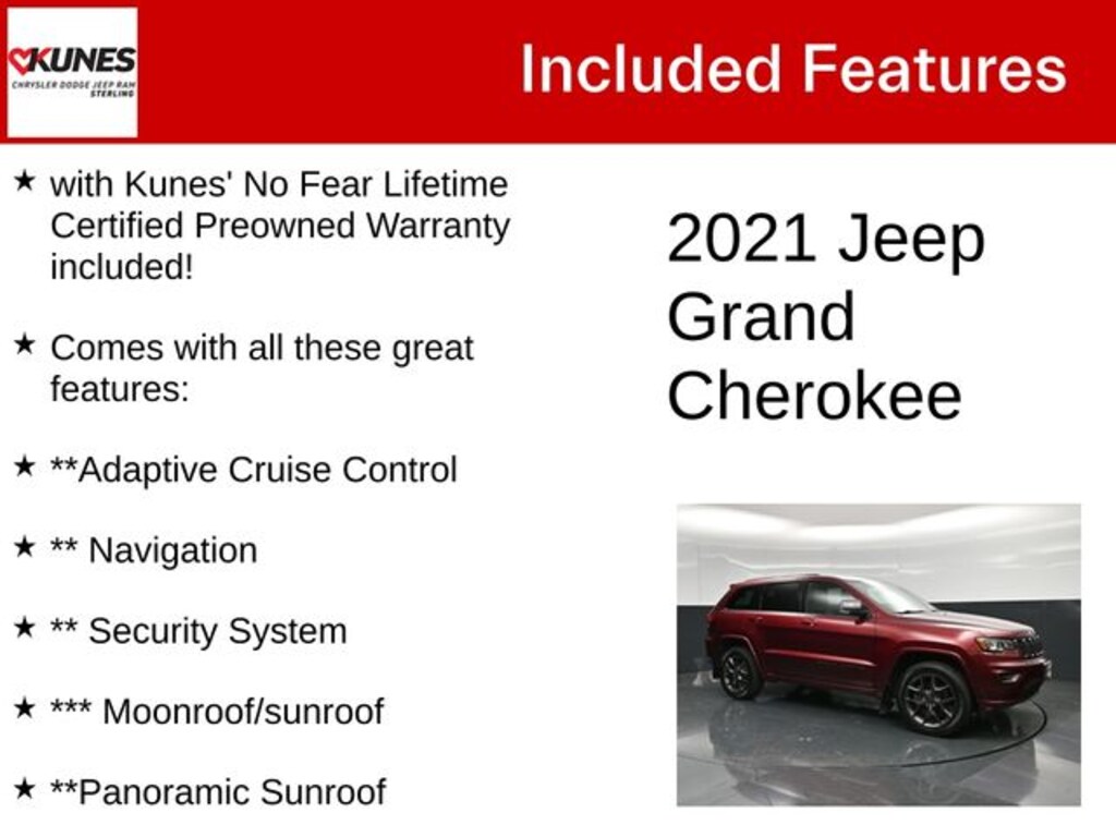 Used 2021 Jeep Grand Cherokee 80th Anniversary Edition SUV