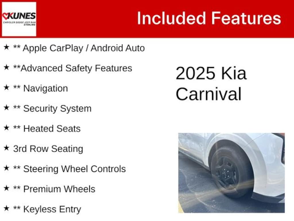 Used 2025 Kia Carnival LXS Minivan/Van