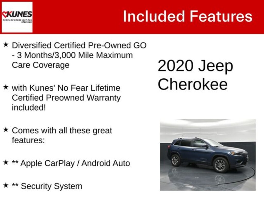 Used 2020 Jeep Cherokee Latitude Plus SUV