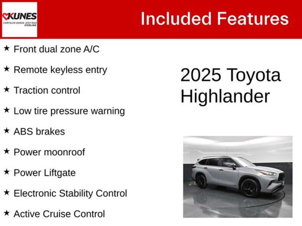 Certified 2025 Toyota Highlander Hybrid XLE SUV