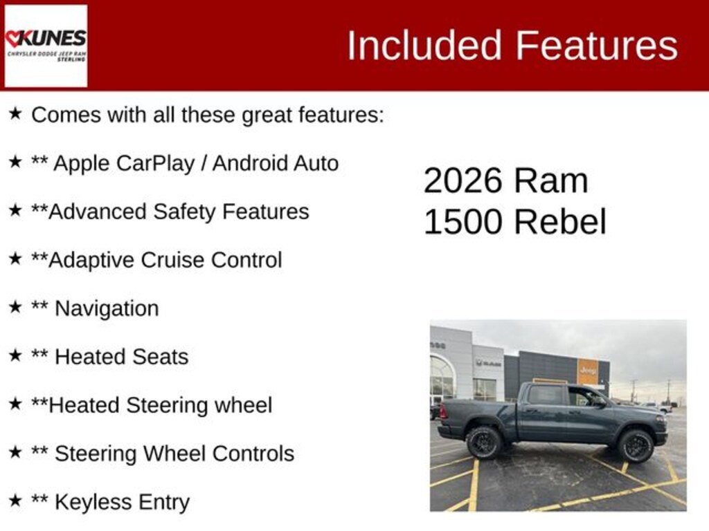 New 2026 Ram 1500 Rebel Pickup