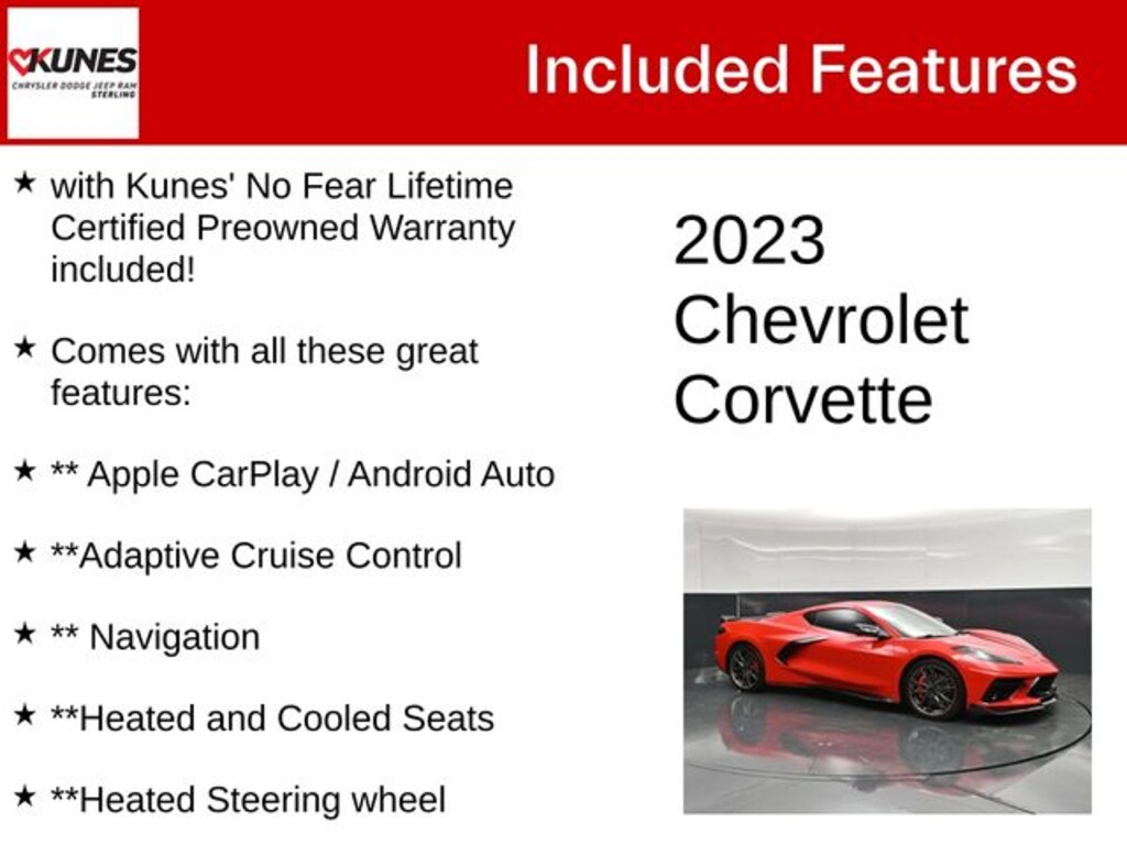 Used 2023 Chevrolet Corvette Stingray 3LT Coupe