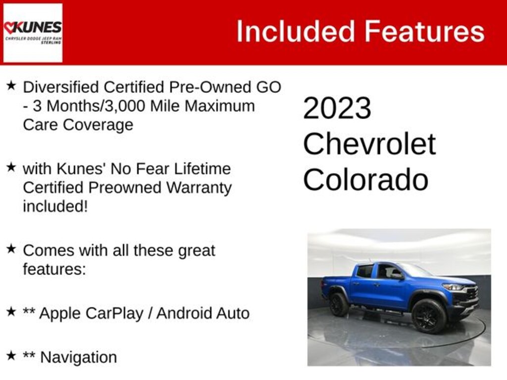 Certified 2023 Chevrolet Colorado Trail Boss Truck