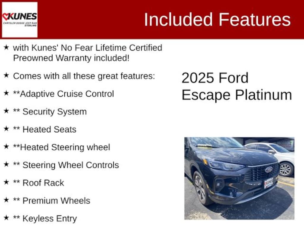 Used 2025 Ford Escape Platinum SUV
