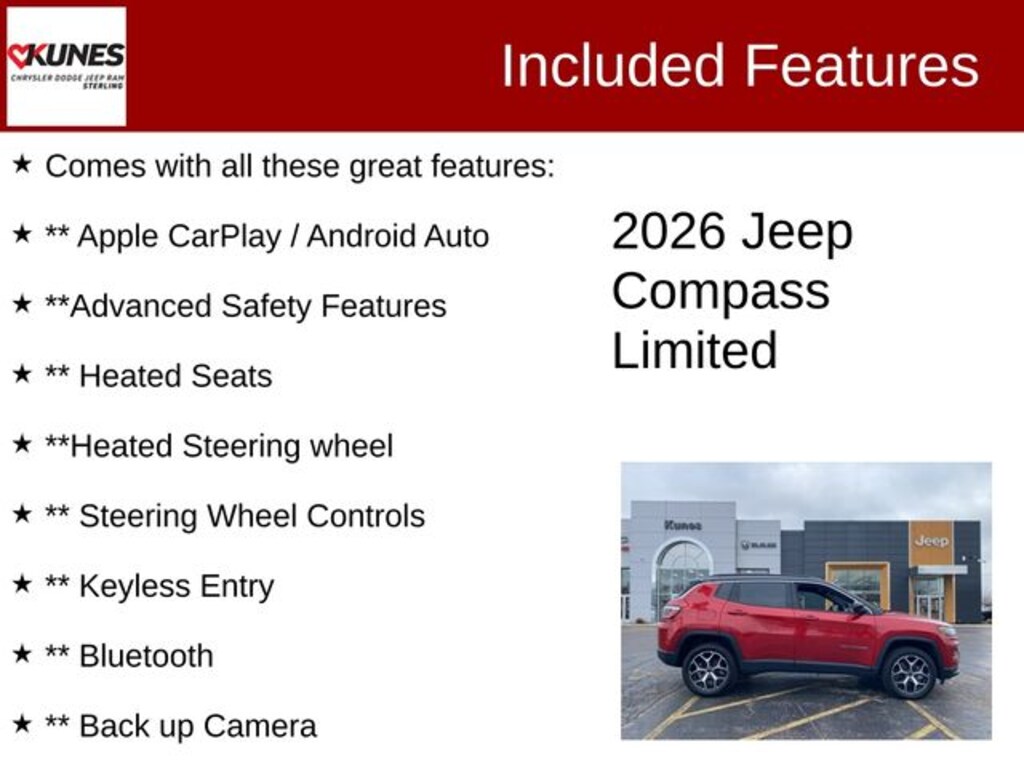 New 2026 Jeep Compass Limited Sport Utility