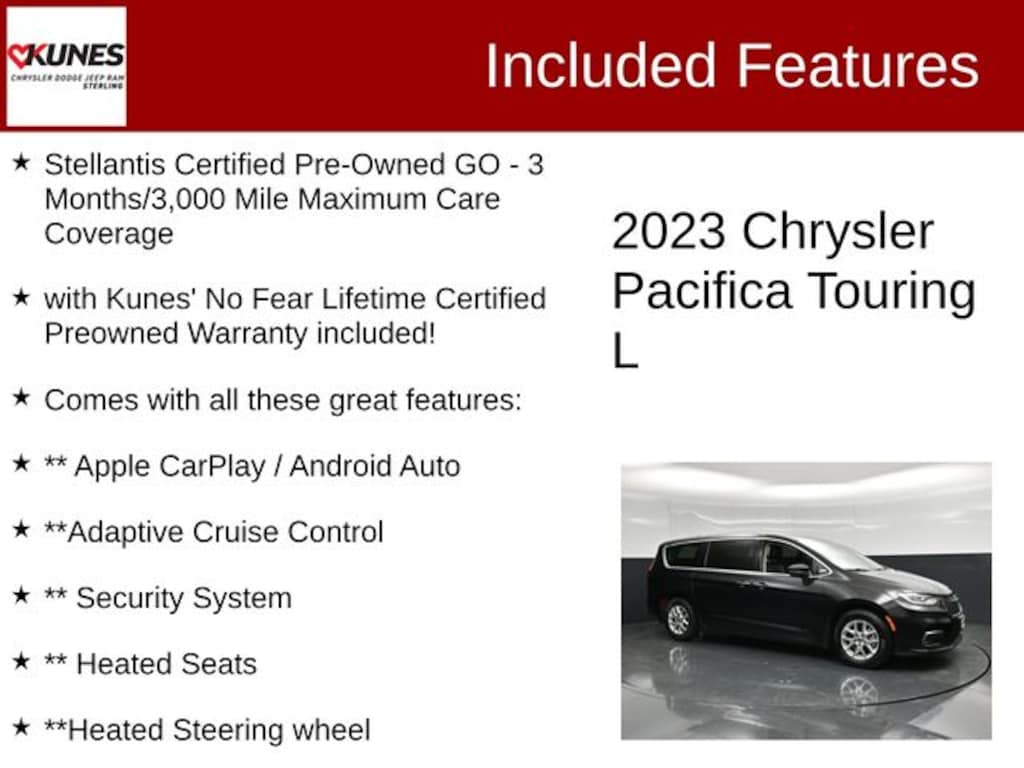 Certified 2023 Chrysler Pacifica Touring L Minivan/Van