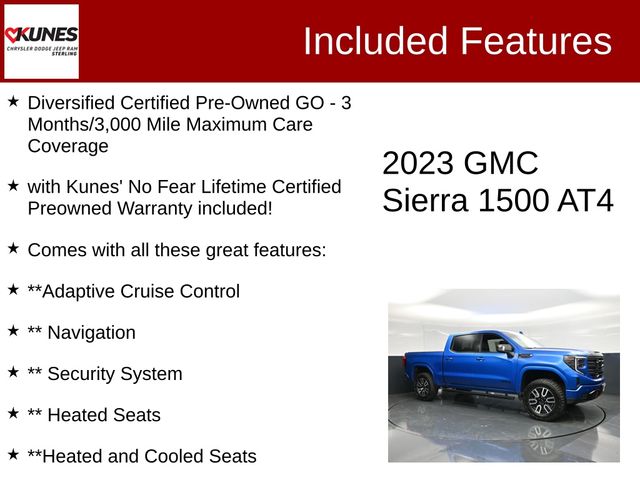Certified 2023 GMC Sierra 1500 AT4 Truck