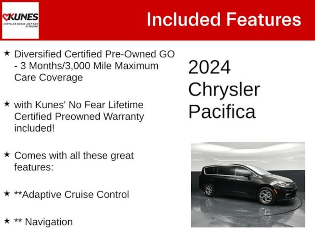 Certified 2024 Chrysler Pacifica Limited Minivan/Van