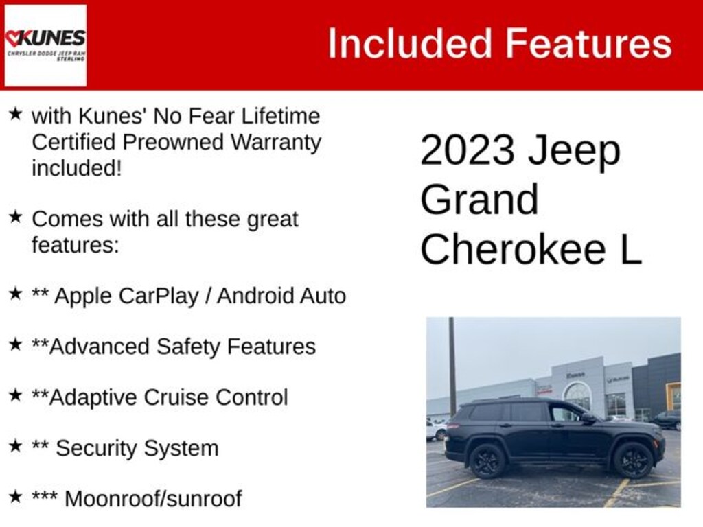 Certified 2023 Jeep Grand Cherokee L Altitude SUV