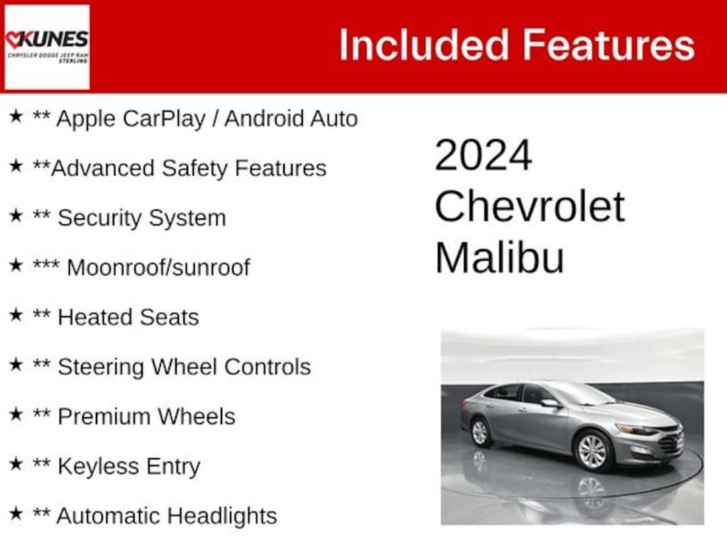 Used 2024 Chevrolet Malibu LT 1LT Sedan