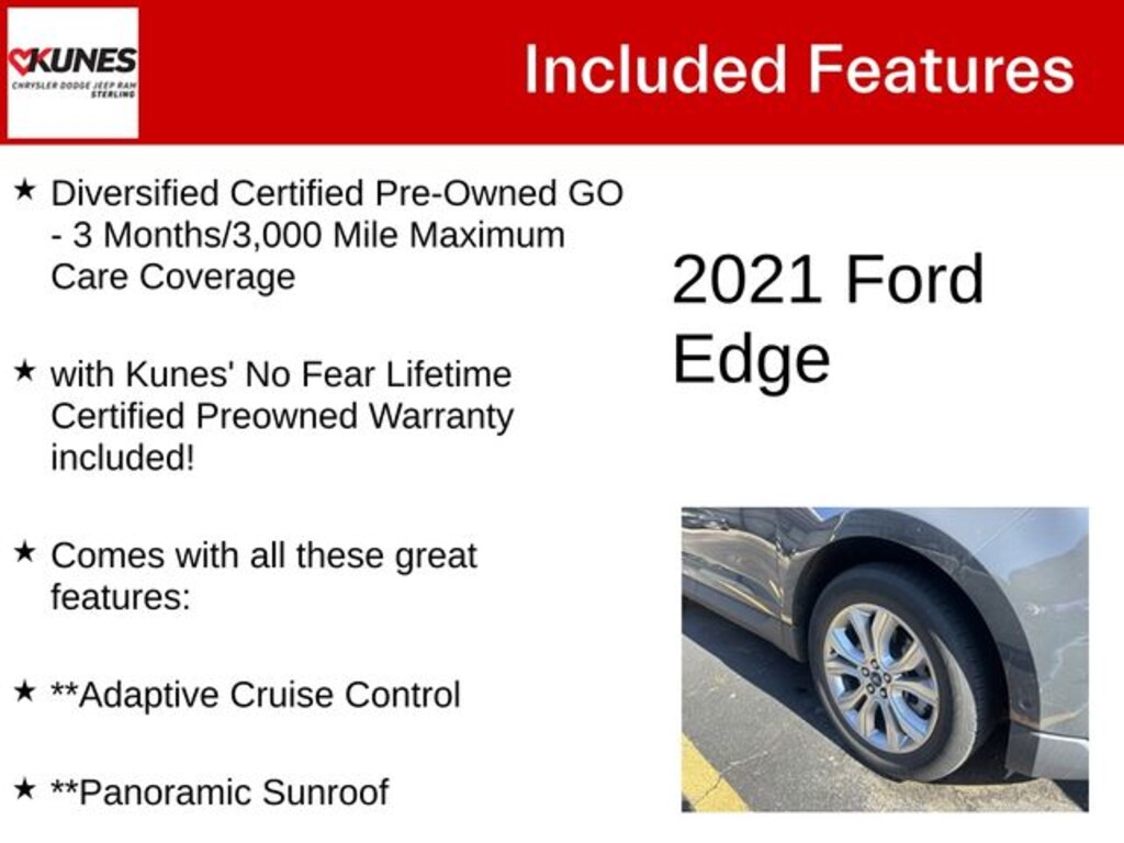 Certified 2021 Ford Edge Titanium SUV