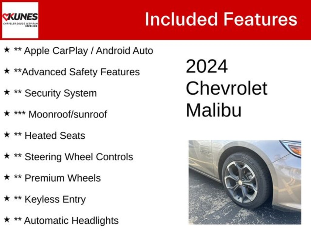 Used 2024 Chevrolet Malibu LT 1LT Sedan