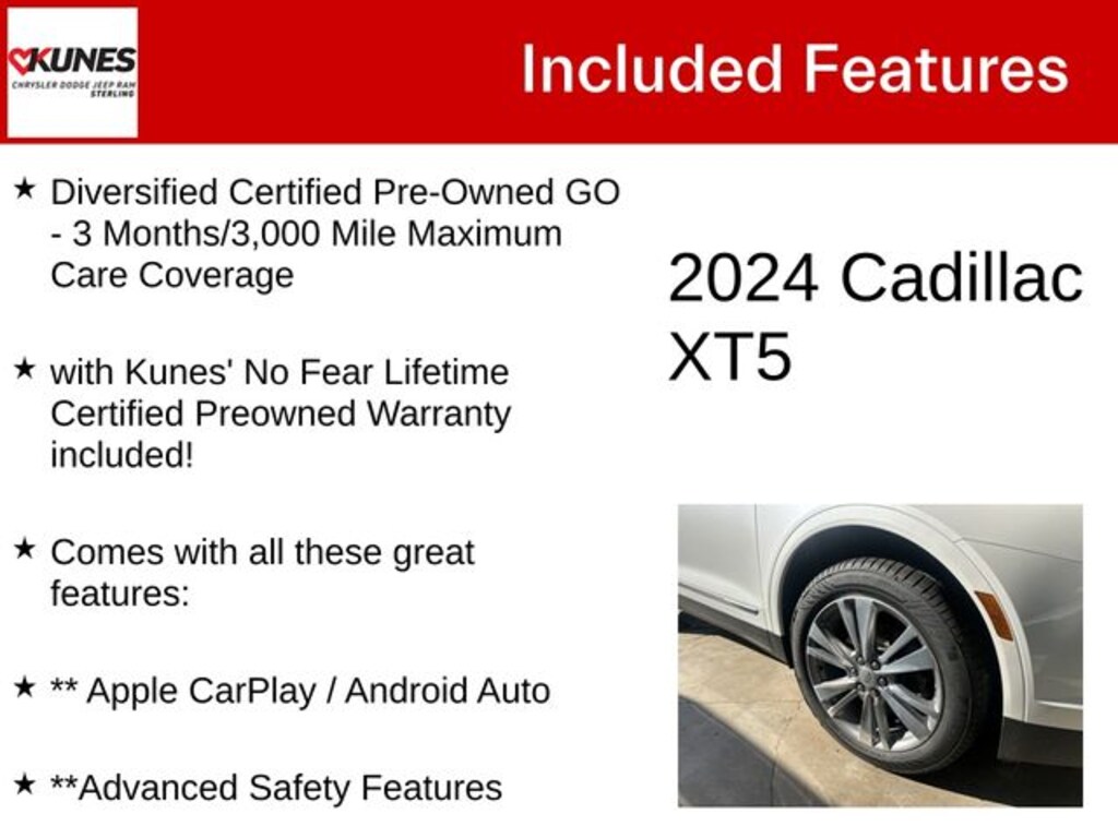 Certified 2024 Cadillac XT5 Premium Luxury SUV