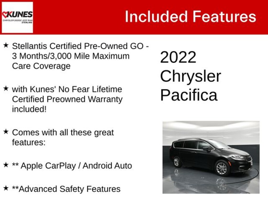 Used 2022 Chrysler Pacifica Touring L Minivan/Van