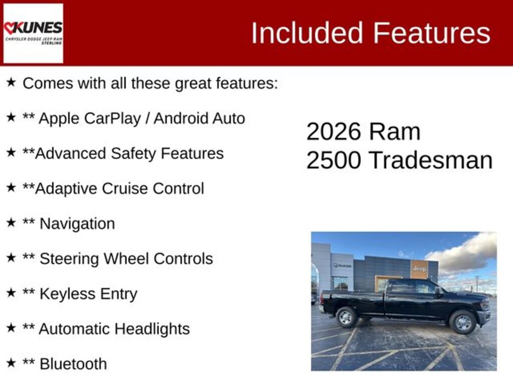 New 2026 Ram 2500 Tradesman Pickup