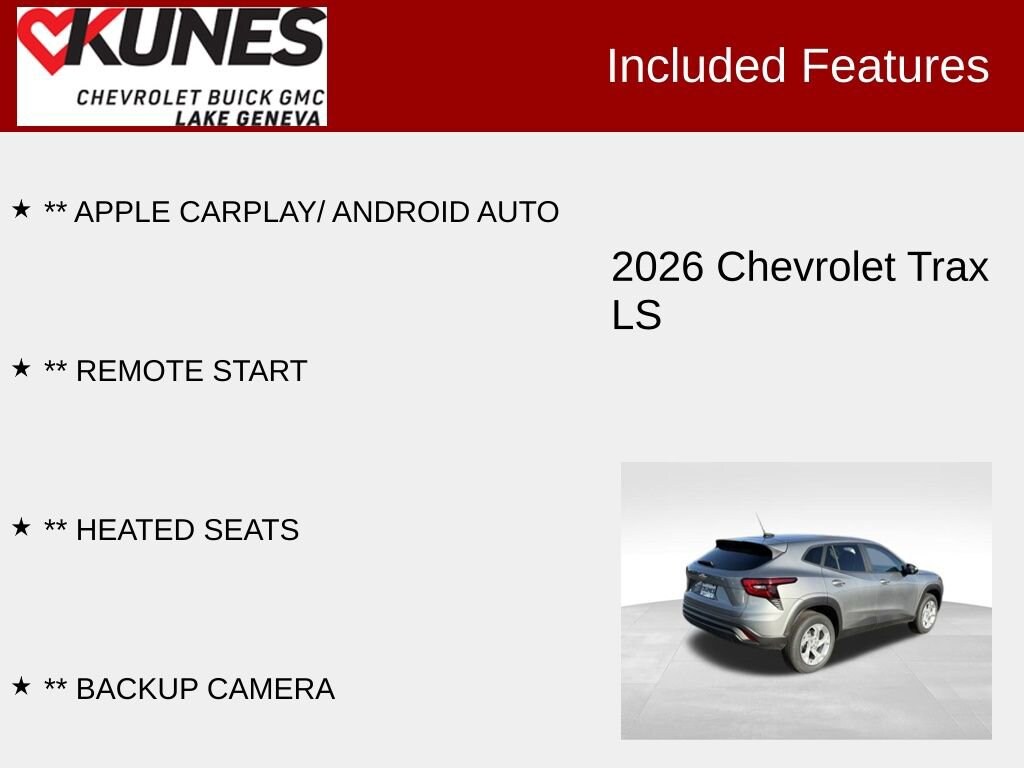 New 2026 Chevrolet Trax LS SUV