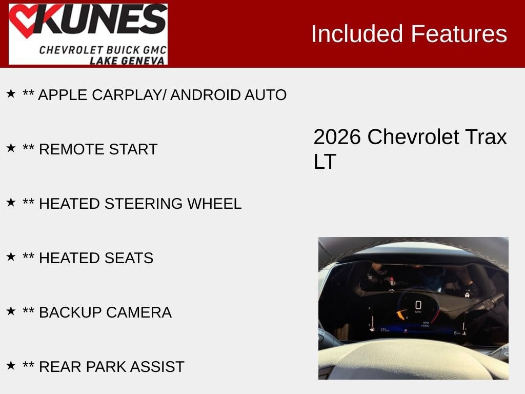 New 2026 Chevrolet Trax LT SUV