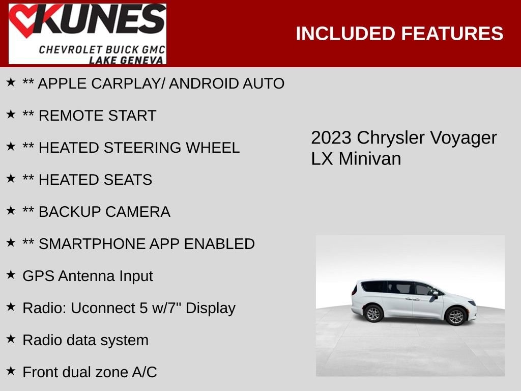 Used 2023 Chrysler Voyager LX