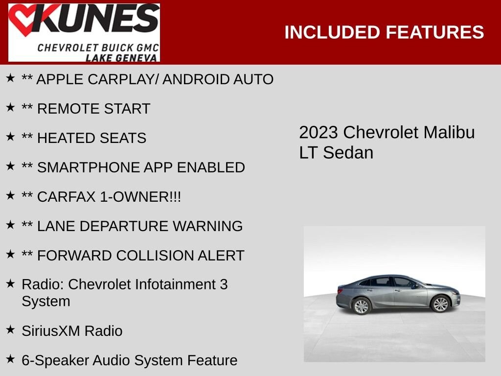 Used 2023 Chevrolet Malibu LT Car
