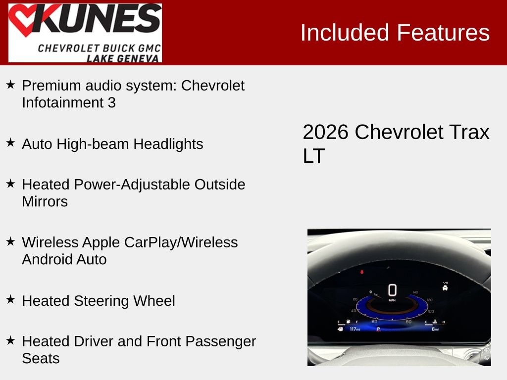 New 2026 Chevrolet Trax LT SUV