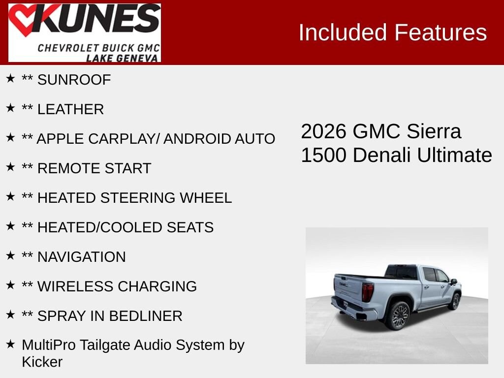 New 2026 GMC Sierra 1500 Denali Ultimate Truck